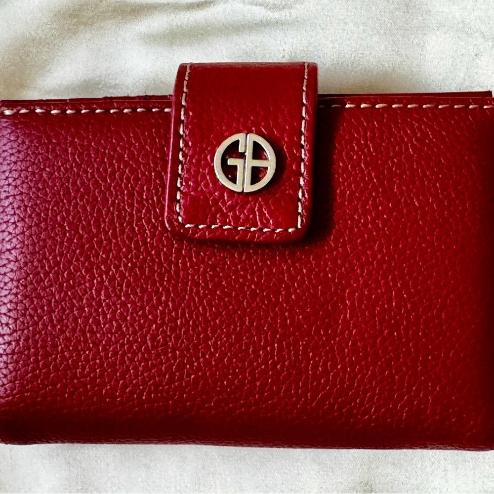 Giani Bernini Red Genuine Leather Wallet 👛